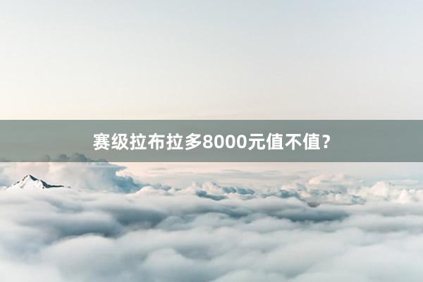 赛级拉布拉多8000元值不值?